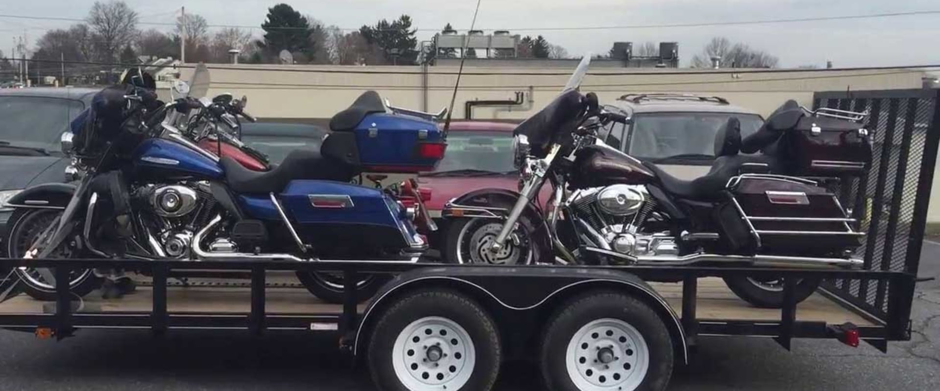 Can i ship my motorcycle in an open trailer?