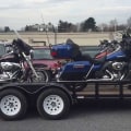 What type of carrier is used for shipping a motorcycle?