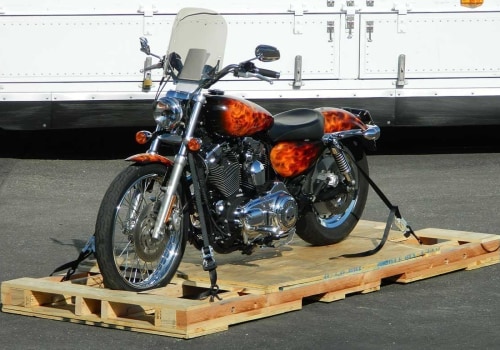 How do you prepare a motorcycle for transport?